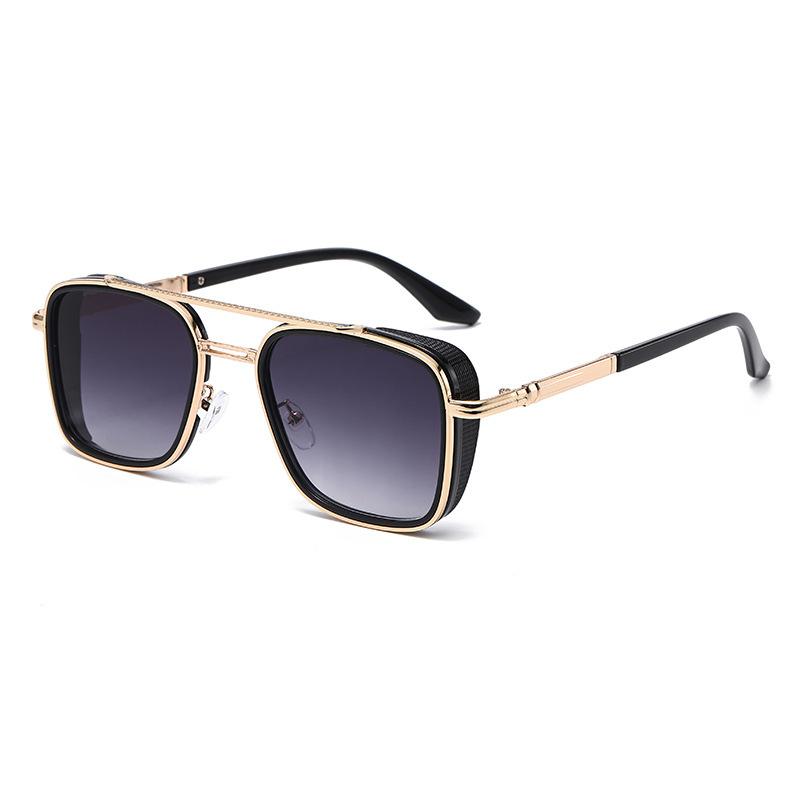 New Trends Oval Frame Fashion Sunglasses Women Men Classic Metal Square Frame Luxury Sunglasses Outdoor UV400 Sunshade Goggles