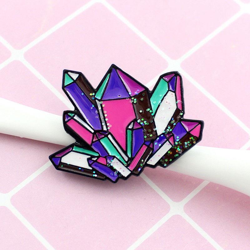 Premium Quality Enamel Brooch Featuring Witch Tools Skull Cat For Halloween