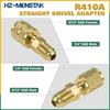 R410A R134A Adapters Mini Split Adapter Fitting Kit 5/16" SAE 1/4" SAE Flare, 1/2 Acme 1/4" Female to Male Brass Fitting Kit with Valve Core Remover