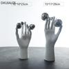 DXUIALOI Modern simplicityHuman puppet hand shape decoration resin crafts creative simple home living room resin decoration