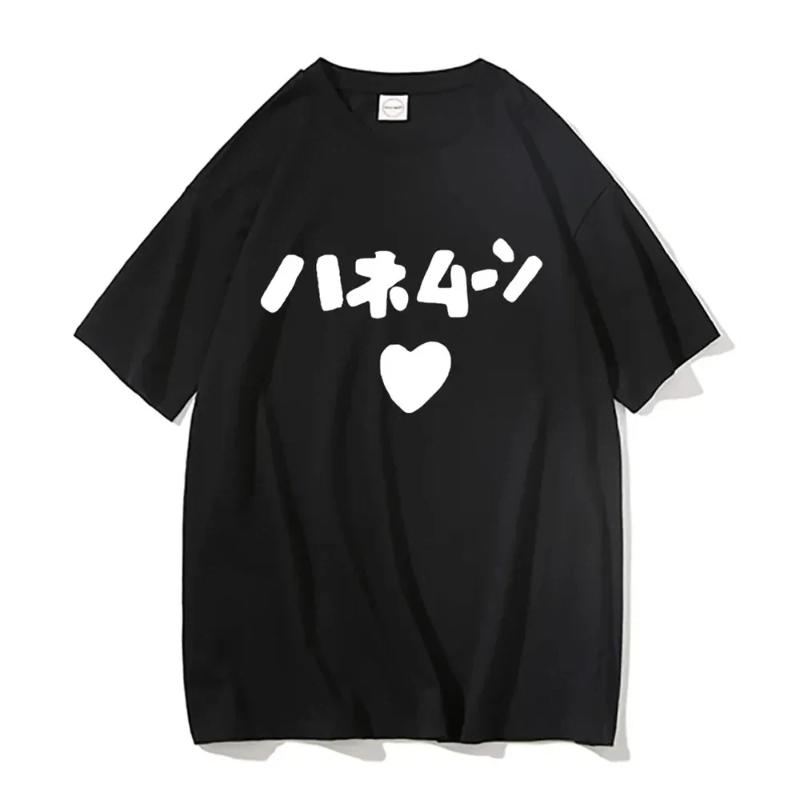 Japanese Manga T Shirt Summer Women Tshirt Funny Cute Anime Same Style Print T-shirts Harajuku Short Sleeve Casual