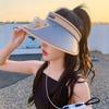Summer Sun Protection Hat With Fan And Wide Brim For Outdoor Activities