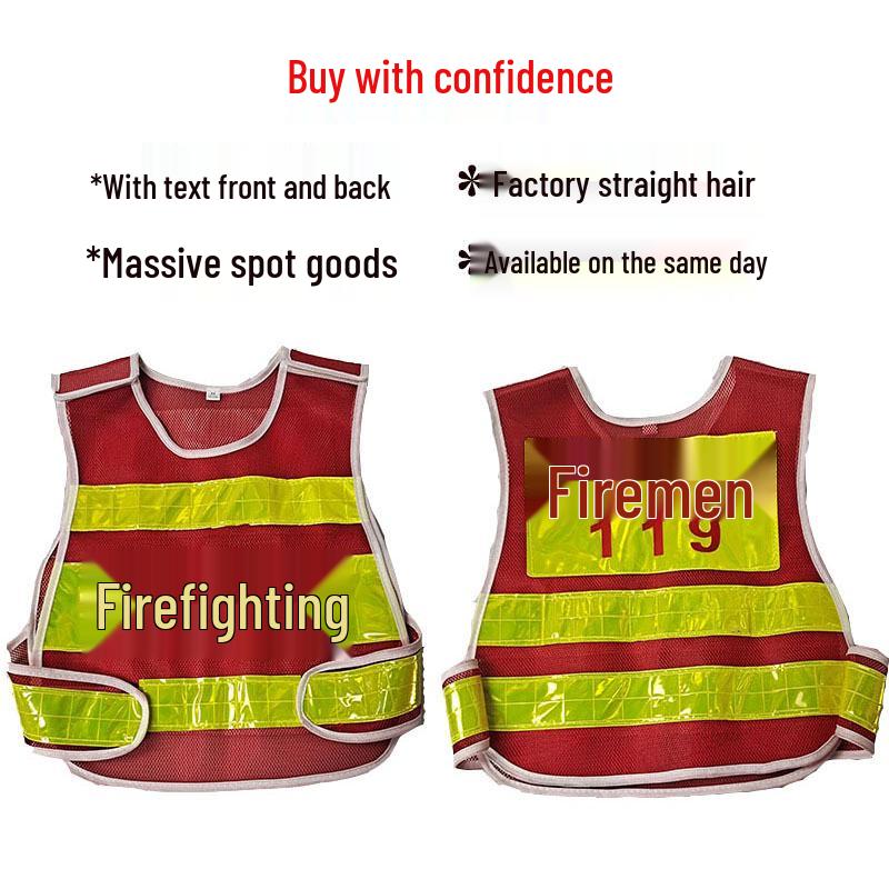 High-Visibility Reflective Safety Vest for Traffic and Construction Workers
