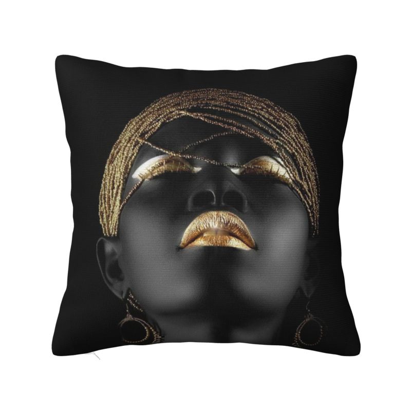 Custom Nordic Own Your Afro Sofa Cushion Cover Soft Abstract African Women Throw Pillow Case Home Decorative