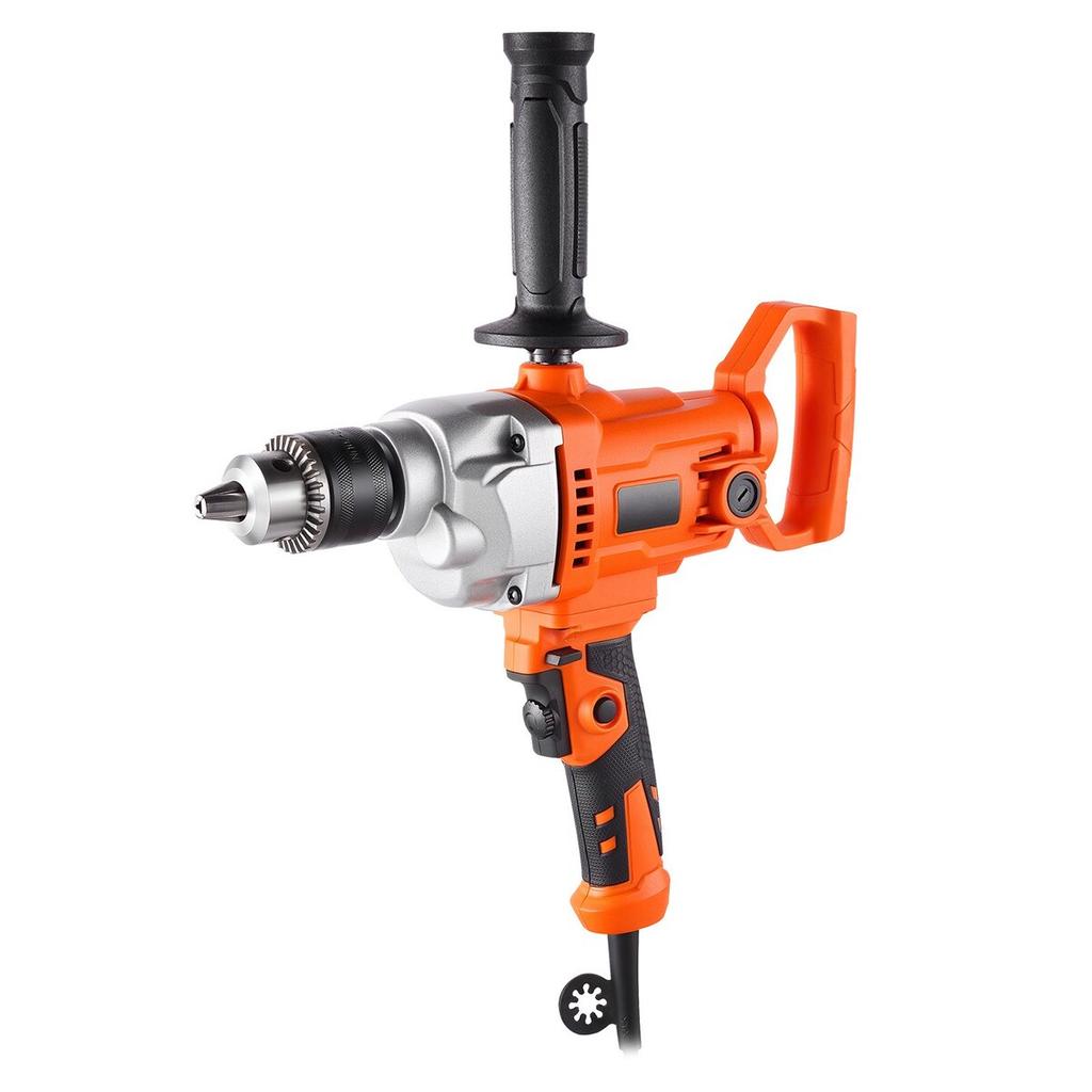 Drill Mixer, 12.7mm Corded Electric Drill Mixer Set, 0-850RPM 3.2A Mixing Drills, Mixing Drills Machine with D-Handle for Drilling & Blending,