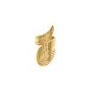 French Light Luxury Hollow Leaf Winding Titanium Steel Ring High-End Niche 18K Jewelry