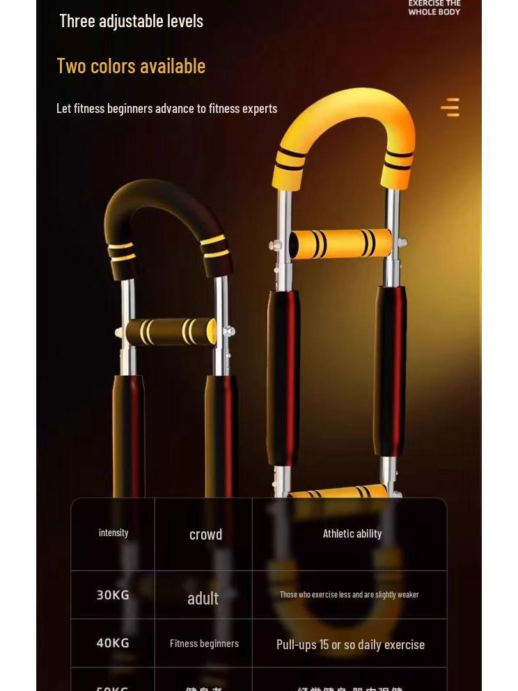 Allenatore Regolabile a Forma di U per la Forza di Braccia e Polsi per Esercizi Indoor e Fitness