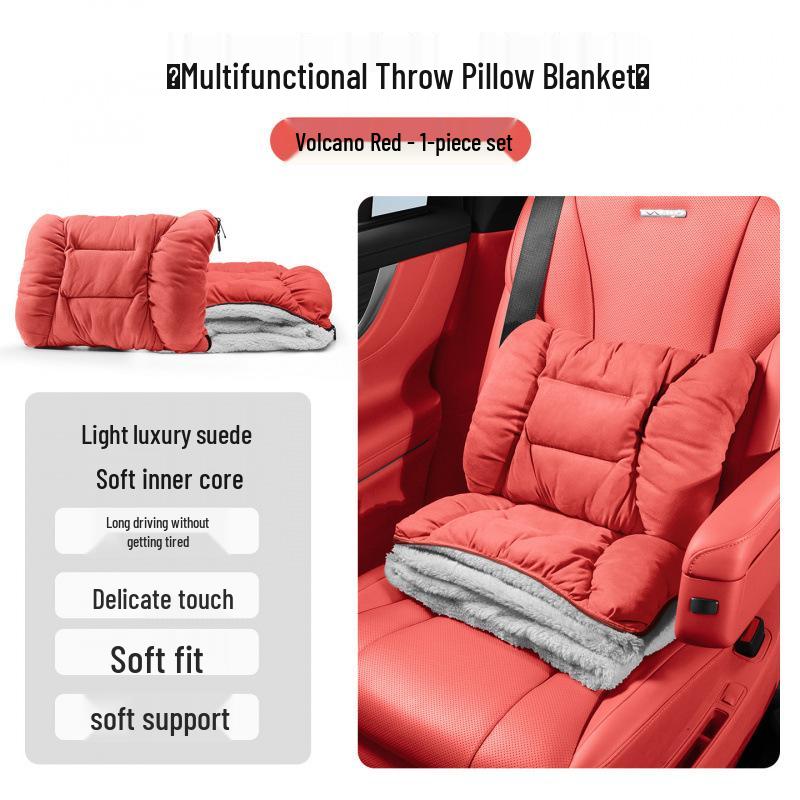 Trumpchi E8 Flannel Headrest & Lumbar Support for Legend M8, Master Neck Pillow for GS3, Ying Su M6, GS8.