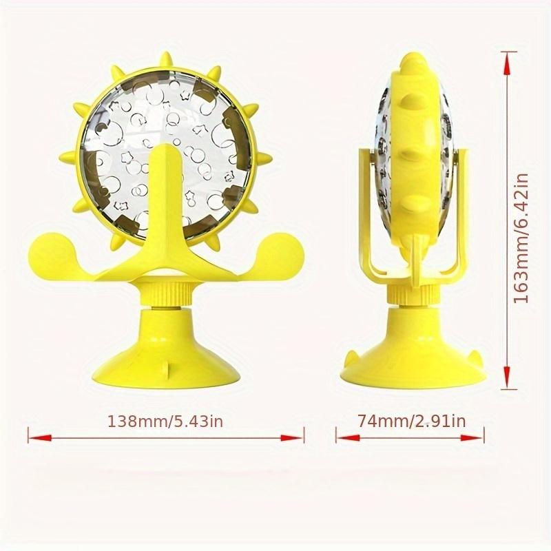 Yavaş Besleyici, Kaygıyı Azaltan ve IQ'yu Artıran Renkli Yel Değirmeni Tasarımlı Kedi İnteraktif Oyuncak