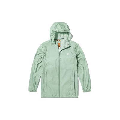 Timberland Solidna Lekka Pakowna Wodoodporna Oddychająca Kurtka z Kapturem Ochrona UV Kurtka Unisex Mroźnozielona A5PX6-Q43