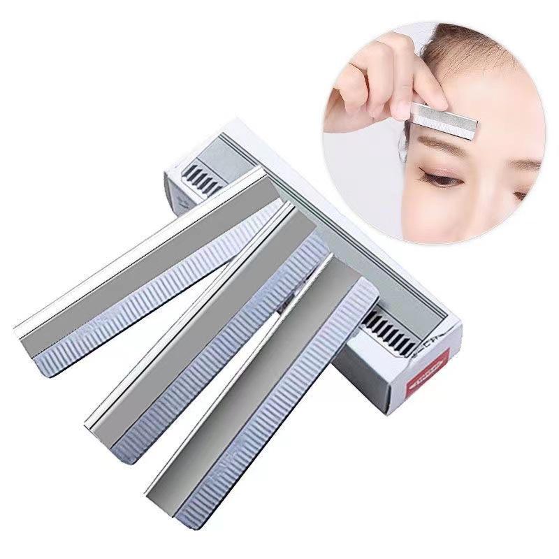 Stainless Steel Disposable Eyebrow Shaver with Wavy Microblading Blades