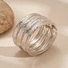 Zinc Zinc Alloy Wide Open Bangle Metal Exaggerated Bracelet Temperament Cuff Bangles  Lady