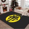 1PC rug Vill-arreal Flames Carpet, Chair Rug,Area Rug for Office Bedroom living rooms bedroom, Doormat decor Christmas fan gifts