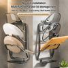Wall Hanging Pot Lid Holder Punch-Free Kitchen Storage Rack Pot Lid Storage Rack  for Kitchen