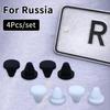 4 Pcs Silicone License Plate Fixing Plugs For Russia With Waterproof Anti Lost For Car Owners Securing Their Number Plates
