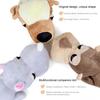 Squeaky Plush Dog Toy for Puppy Teething Stuffed Animal Shaped Dog Chew Toy for Large Medium Small Breeds