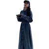 Women's Retro Long Sleeve Loose Denim Dress