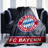 Koc z nadrukiem herbu FC Monachium Miękkie koce flanelowe na sofę, łóżko Prezenty dla mężczyzn, kobiet Koc piknikowy Prezenty świąteczne
