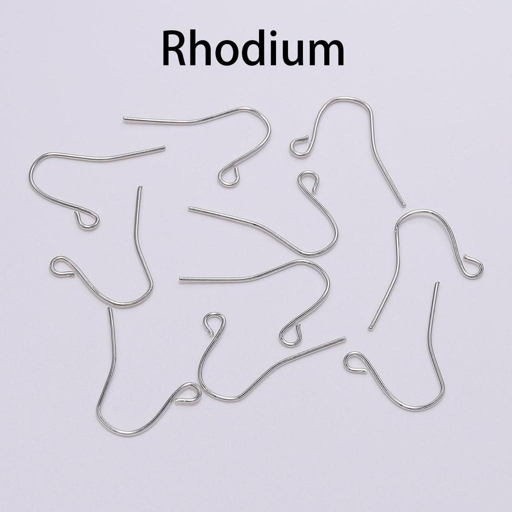 100 Stück 19 x 18 mm Ohrring-Komponenten, Haken, gedrehte Ohrhaken, Verschlüsse, Ohrring-Drähte, Erkenntnisse für die DIY-Schmuckherstellung