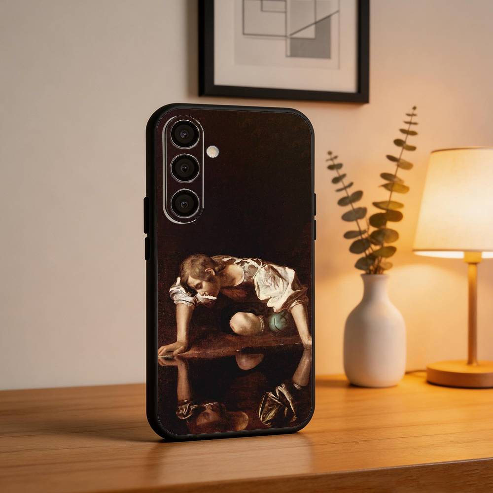C-Caravaggio P-Paintings Phone Case For Samsung  A73,72,71,A52,51,40,41,A22,A32,31,A13, Soft Black Shell