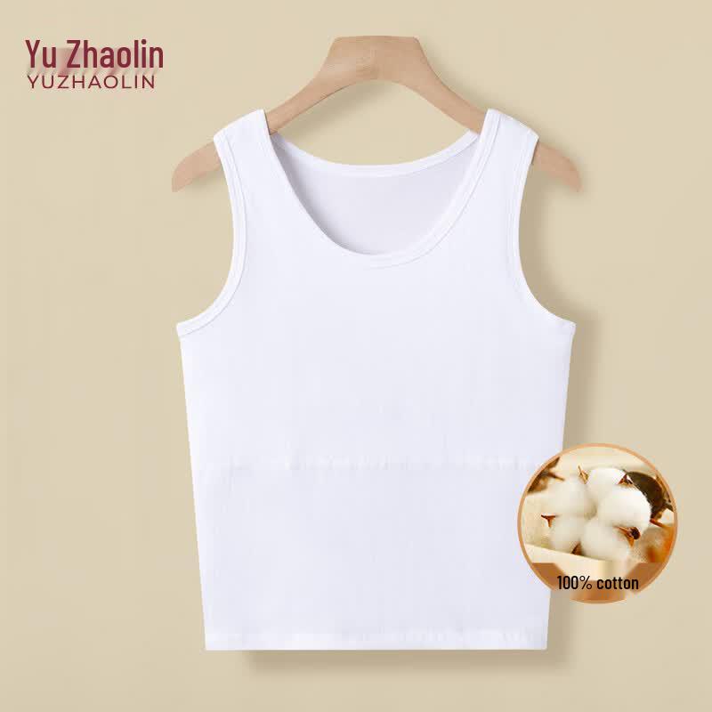YUZHAOLIN Women s Pure Cotton Built-in Bra Vest 110