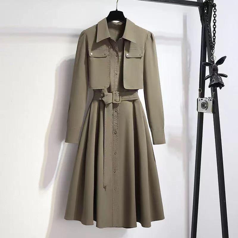 2026 Slimming Autumn Waist-Cinching Shirt Dress: Timeless Style for a Youthful Look