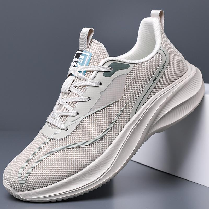 Large Size Hot Breathable Running Shoes Mesh Casual Sneakers Breathable Men's Shoes Couple Flying Knit Light Running Shoes