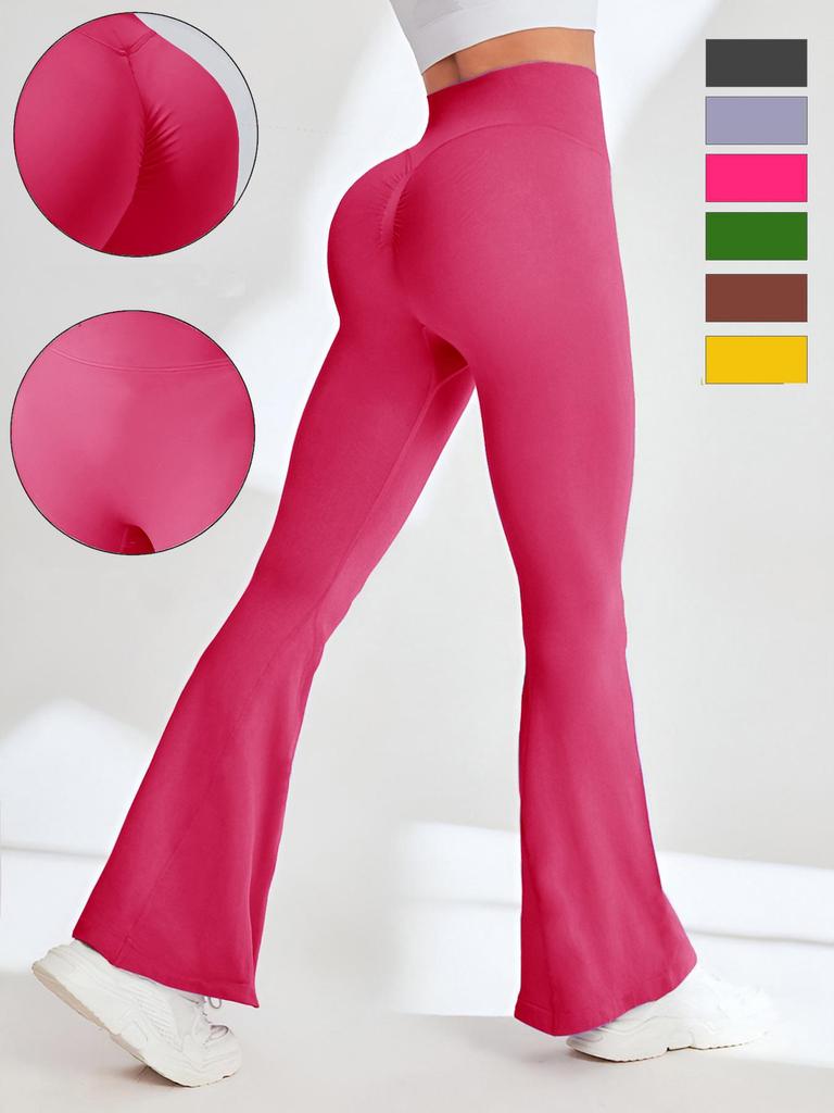 European Seamless Peach-Enhancing Yoga Suit Set: Women's Flare Fitness & Casual Wear