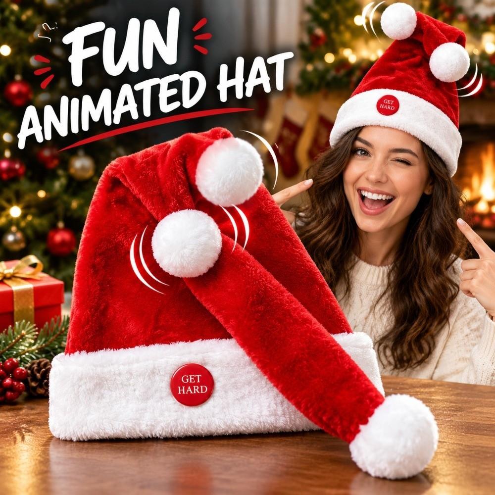 Bobbing Motion Electric Christmas Hat Swing Musical Toy Hat Classroom Activities Holiday Photos
