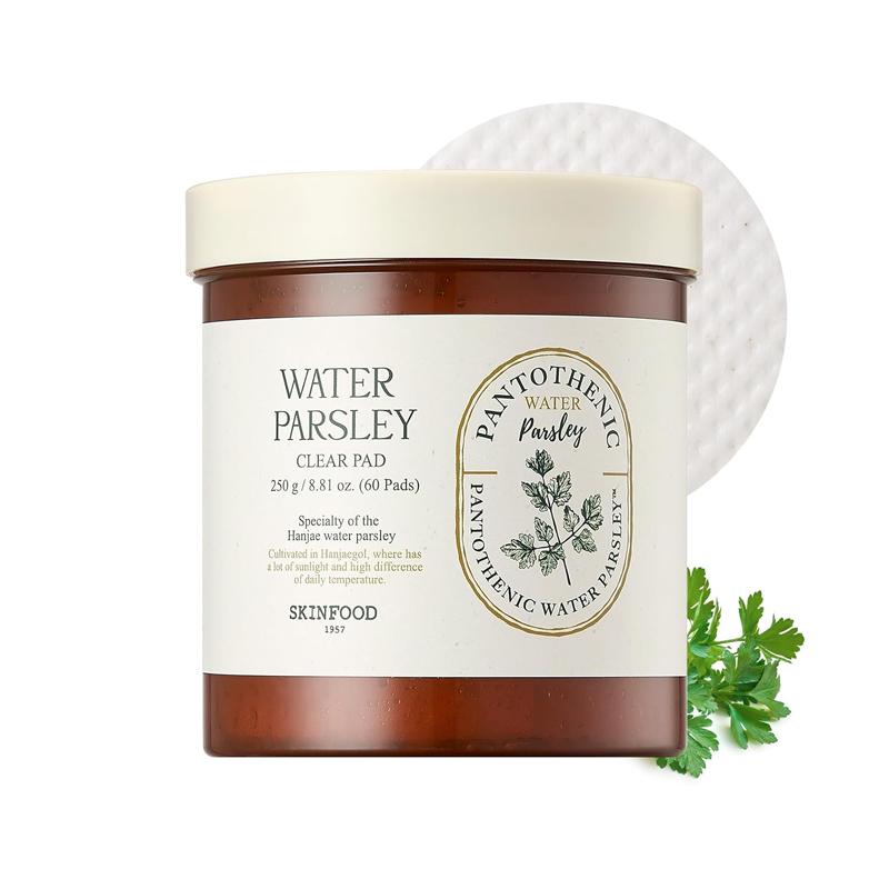 

[SKINFOOD] Прозрачные подушечки с пантотеновой водой и петрушкой, 250 мл, 60 шт.