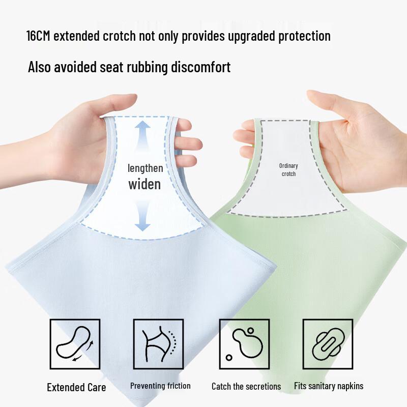 Cosmo Lady Women's 100% Cotton Antibacterial Briefs 4-Pack