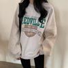 2025 Autumn Women's Trendy Loose Crew Neck Long Sleeve Sweatshirt - Korean Style Student Outerwear