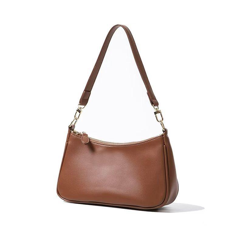 

Crossbody bag new trendy baguette armpit bag shoulder crossbody bag summer versatile retro chain bag women s bag коричневий