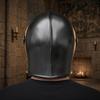 Templar Knight Helmet Full Face Medieval Crusader Helm for Cosplay, Reenactment Display