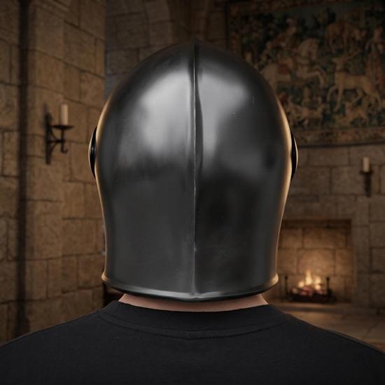 Templar Knight Helmet Full Face Medieval Crusader Helm for Cosplay, Reenactment Display