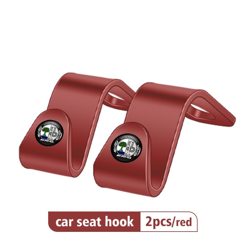 

GLC GLB 2pcs Car Headrest Hook Storage Hanger Back Seat Organizer Holder For Mercedes Benz AMG A B C E S G Class A180 CLK CLA G