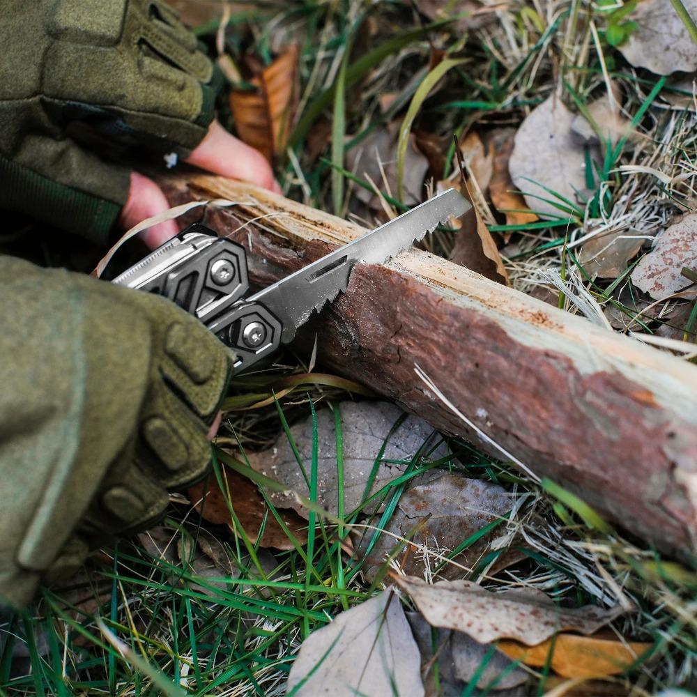 21 In 1 Multi Function Pliers Stainless Steel Portable Pocket Knife with Sheath for Outdoors