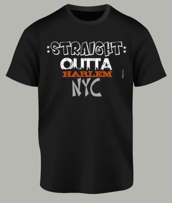 Straight Outta Harlem Black Shirt Manhattan New York City Boroughs Black History Month Mothers Day Fathers Day Gifts Christmas 2027