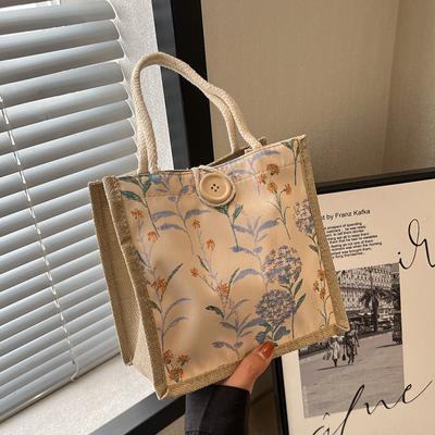 Lunch Box Bento Bag for Women Brand New Latest Style High-end Fashion Style One-shoulder Handbag Versatile Ins Student Handbag