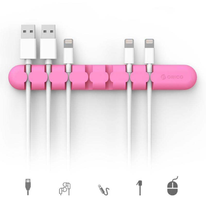 

Держатель кабеля Силиконовый органайзер для кабеля Usb Winder Настольный аккуратный держатель зажимов для управления мышью