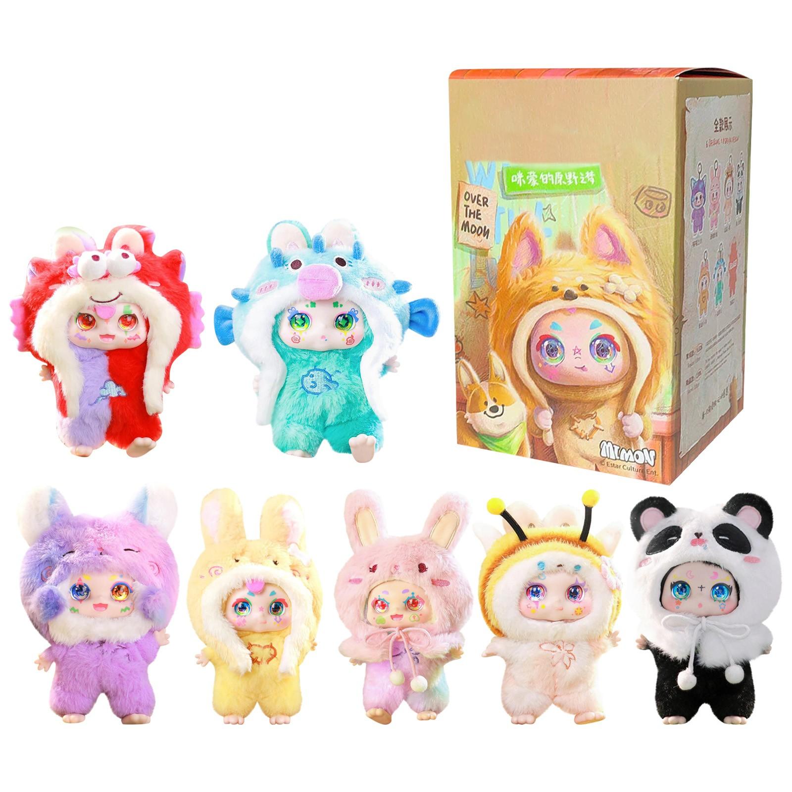 

Милые виниловые плюшевые фигурки, Плюшевая кукла серии Take A Of Bear, Кавайные коллекционные игрушки-фигурки, Мистери-бокс для подарков на день рождения, Одна коробка One Size