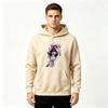 Men Anime Printed Pullover Hoodie Inosuke Pattern Casual Long Sleeve Sweatshirt for Daily Wear