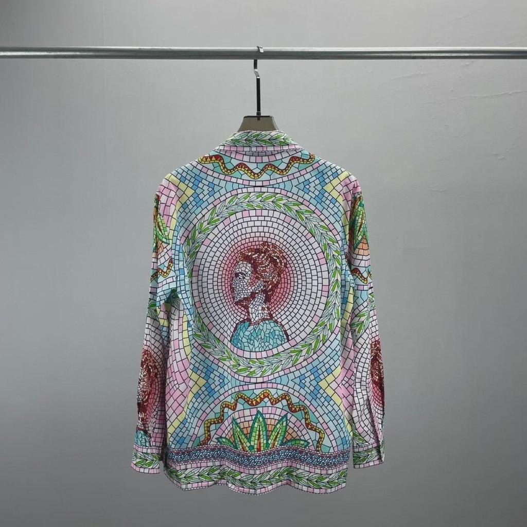 Trendiges europäisches Unisex Langarmhemd mit 3D-Buchstabendruck