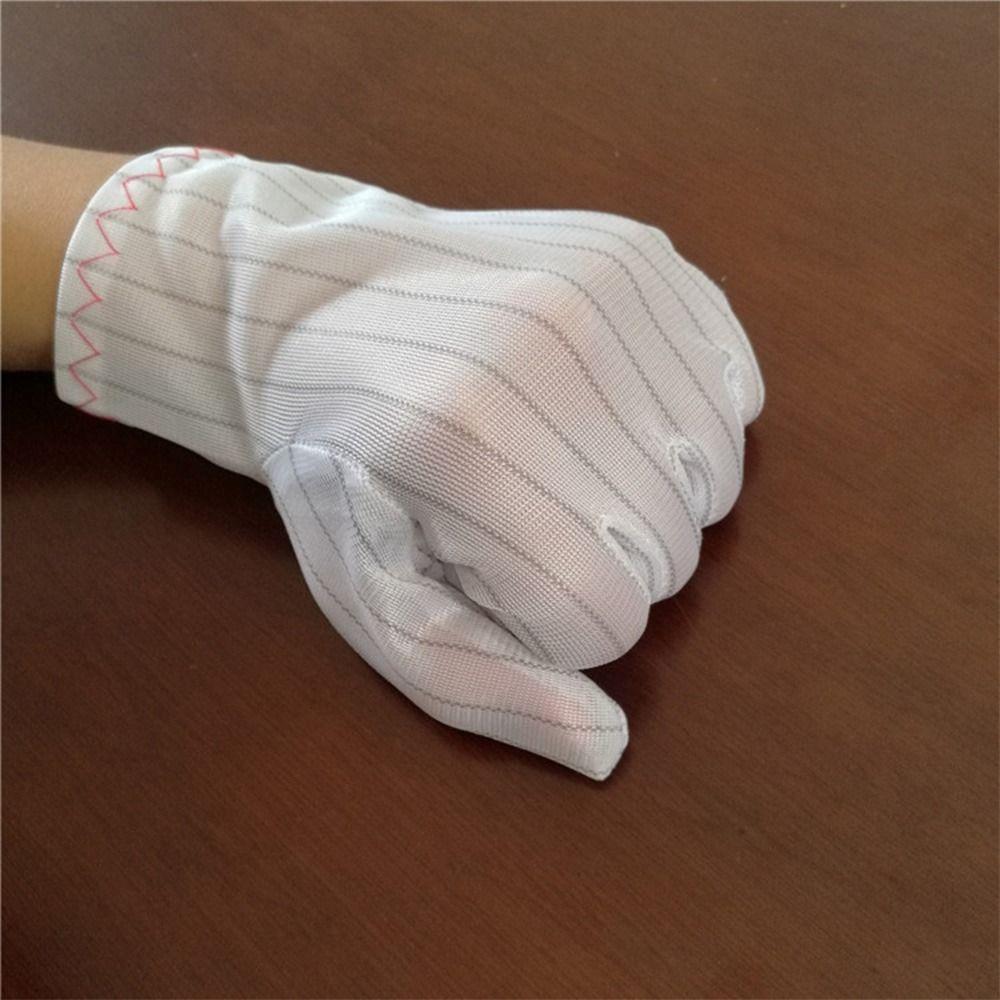 Sulfur Free Working Gloves Nylon Safety Work Gloves Durable Anti-static Gloves  Electronics Factory