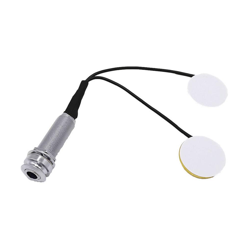 Kalimba Thumb Piano Pickup Piezo Transducer with Endpin Jack Contact with 6.35mm End Pin Jack for Thumb Piano Kalimba