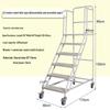 Mobile Warehouse & Supermarket Access Platform Ladder