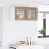 Wall Cabinet Artisan Oak and White 80 X 31 X 40 Cm