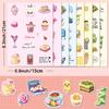 8 Sheets/Set Of Salt Ins Macaron Color Puzzle Stickers Ice Cream Bear Simple Diy Hand Tent Goo Card