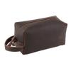 First Layer Cowhide Crazy Horse Leather Wash Bag, Retro Genuine Leather, Large Capacity Stationery Bag, Cowhide Storage Bag
