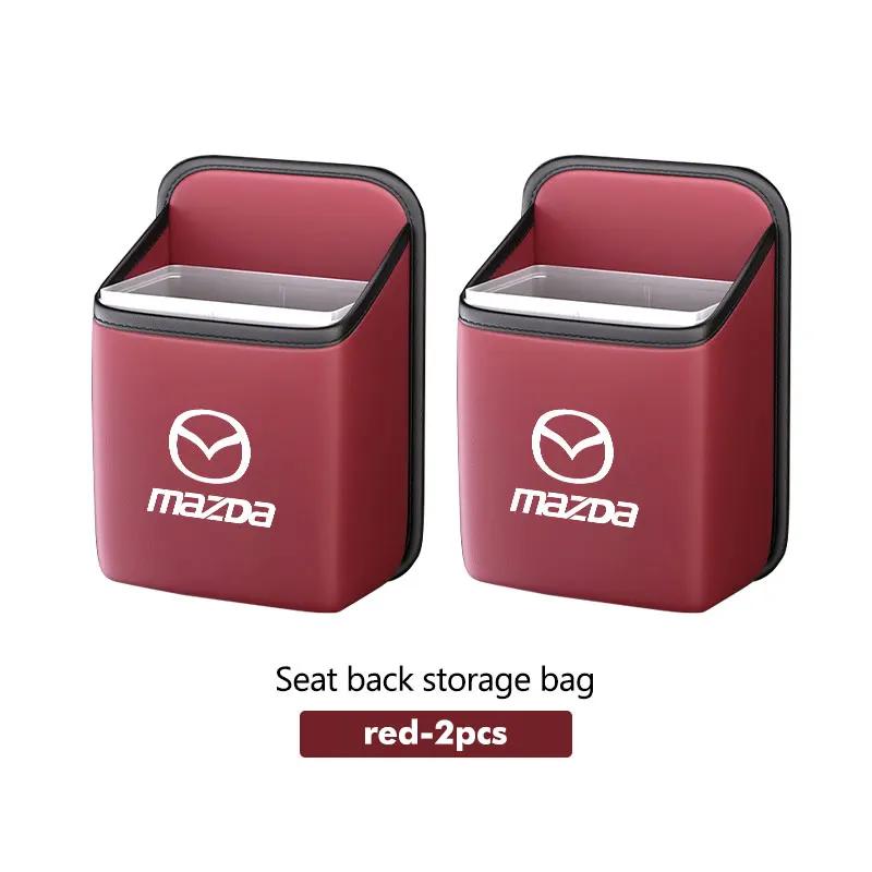 2025 Het Bilbarnstolsrygg Hängande Förvaringslåda Inbyggd Hink Diverseväska För Mazda 6 3 CX5 5 2 323 CX7 Demio Atenza Axela MX30 CX30